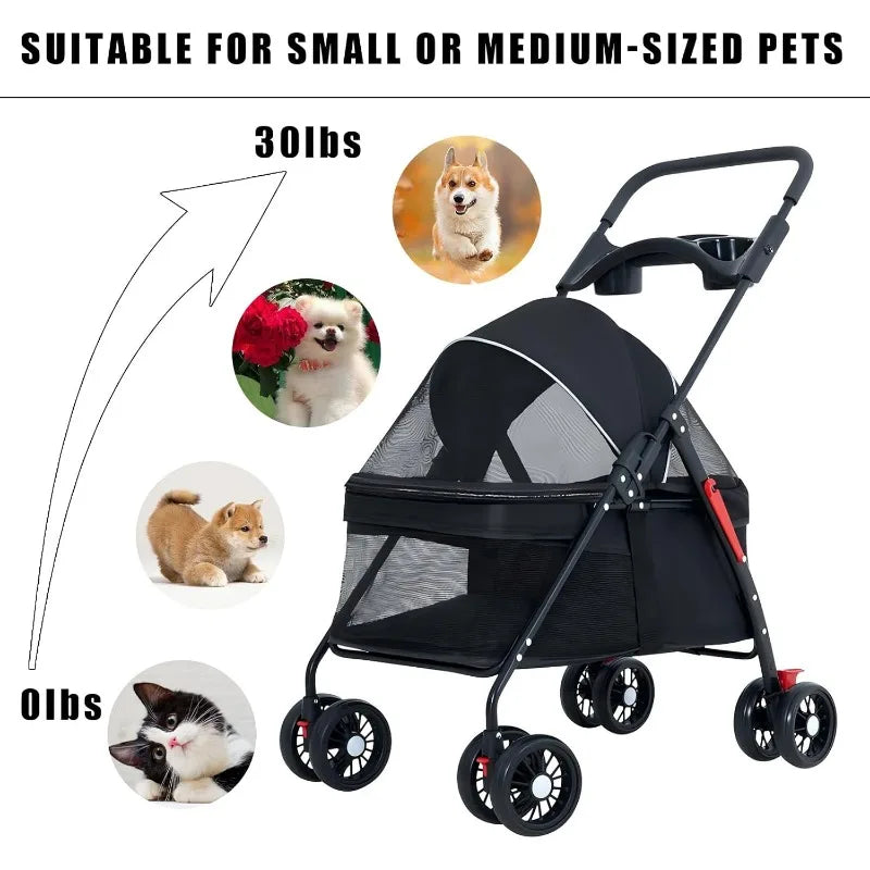Pet Stroller For Dogs And Cats