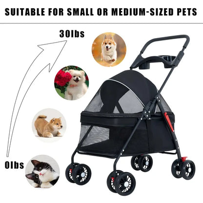 Pet Stroller For Dogs And Cats