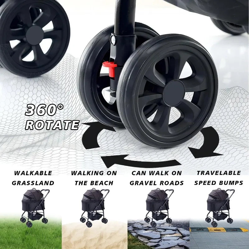 Pet Stroller For Dogs And Cats
