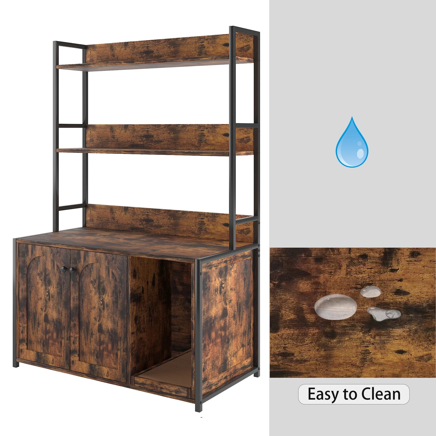 Wooden Cat Litter Enclosure Furniture