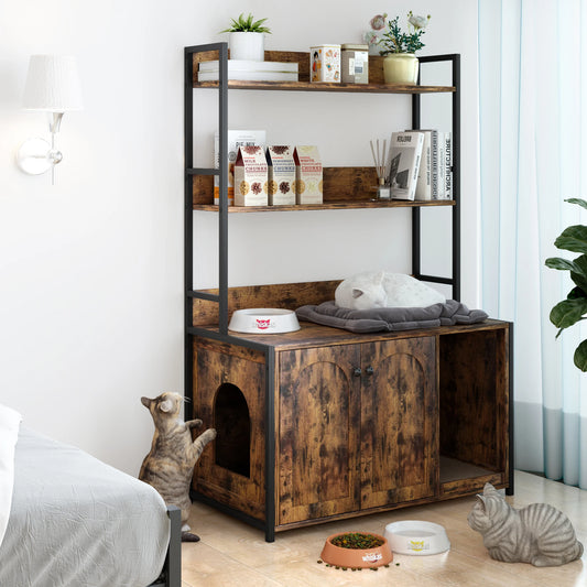 Wooden Cat Litter Enclosure Furniture