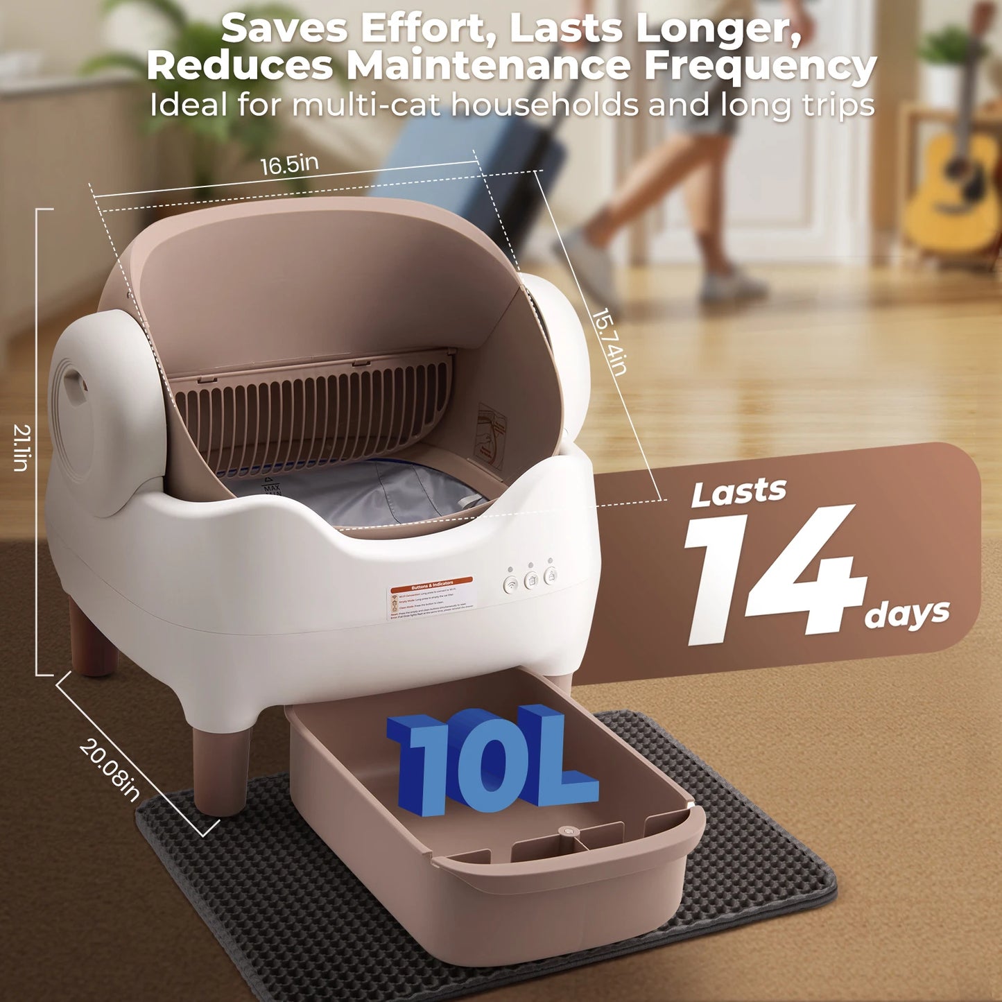 Automatic Self Cleaning Litter Box
