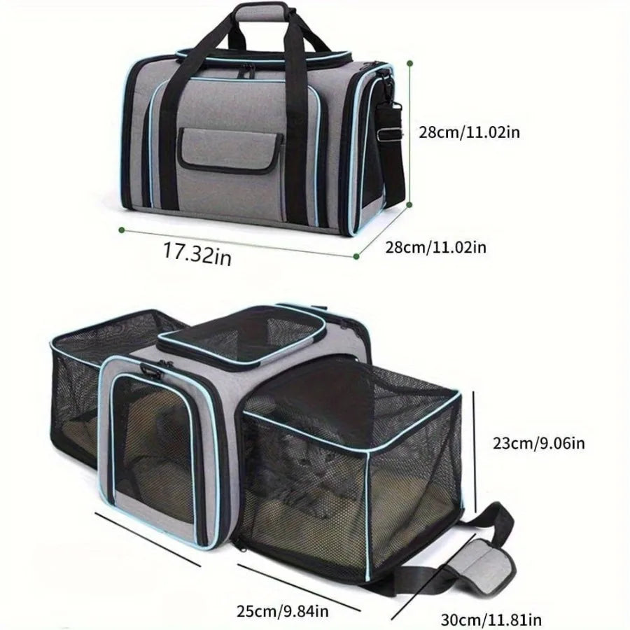 Expandable Foldable Pet Bag