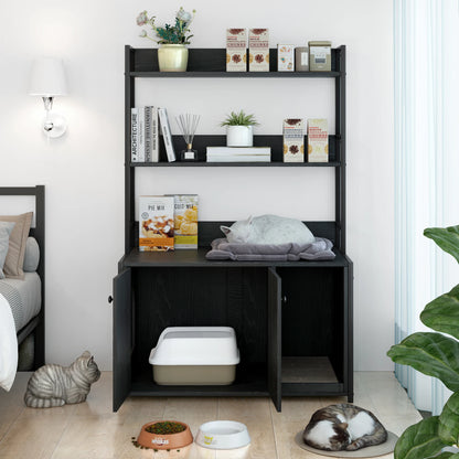Wooden Cat Litter Enclosure Furniture